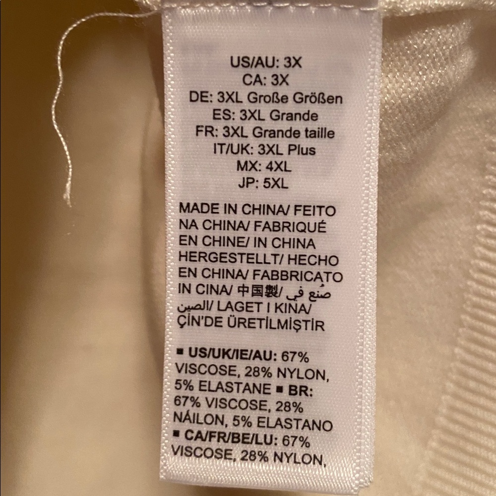 The Drop Whisper White Long Sleeve Mock Neck Sweater…size 3X - Picture 4 of 5